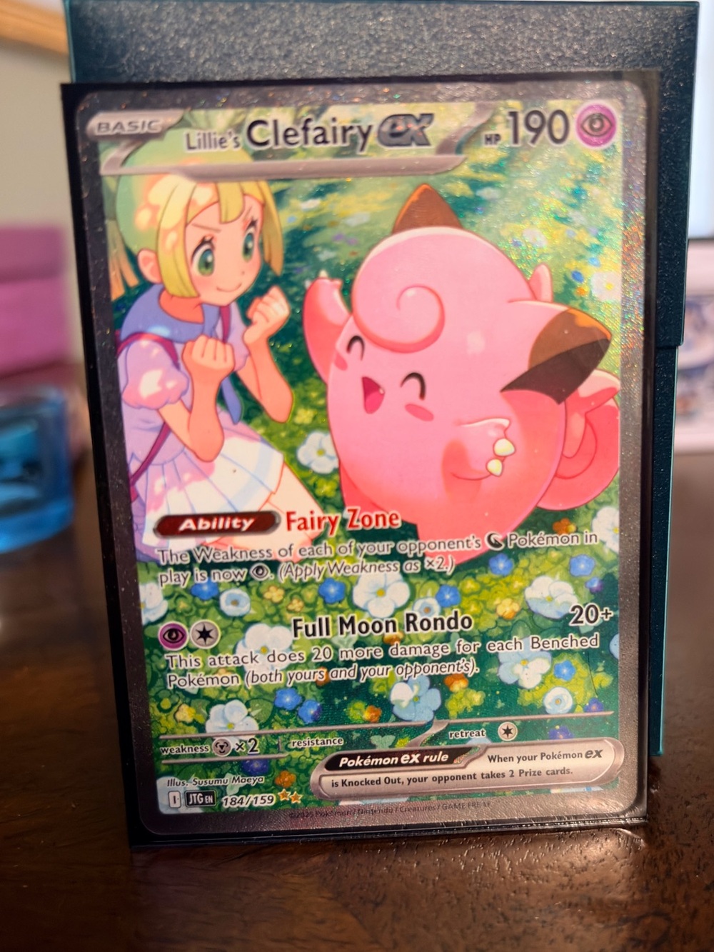 Pokemon Lillie’s Clefairy EX Holo NM